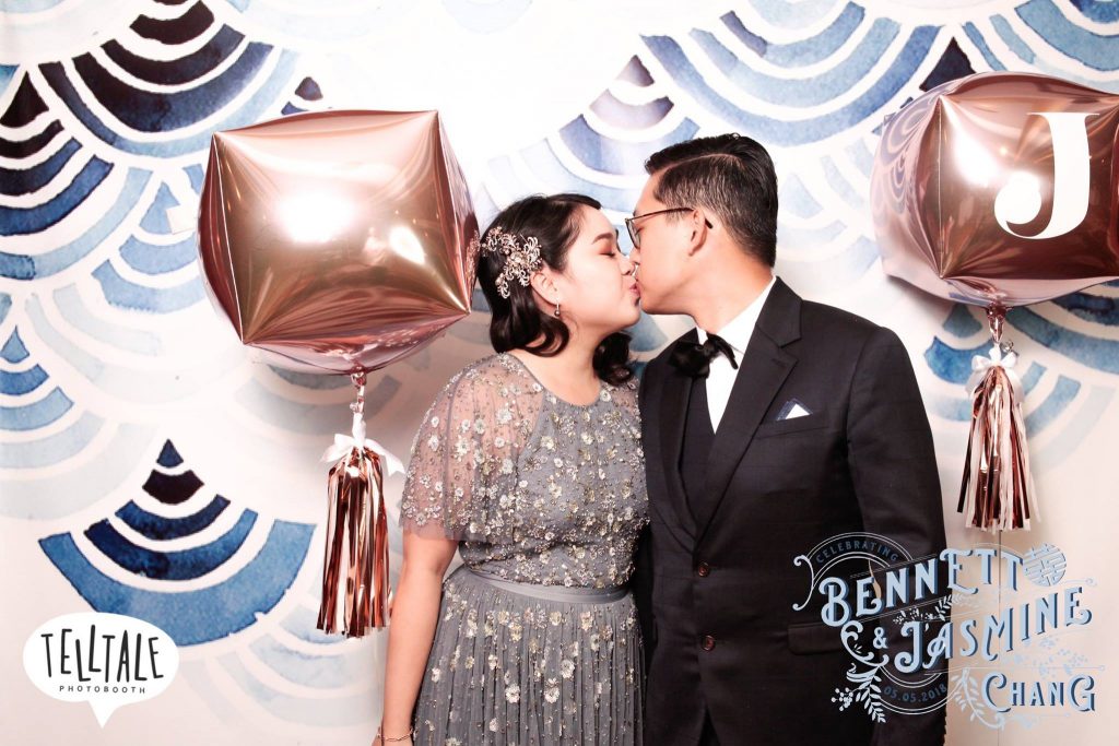 Wedding Photo Booth Custom Backdrop with Balloons